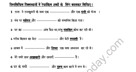 cbse-class-8-hindi-gender-worksheet